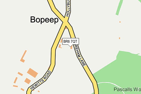 BR6 7QT map - OS OpenMap – Local (Ordnance Survey)