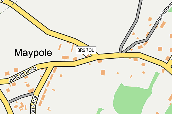 BR6 7QU map - OS OpenMap – Local (Ordnance Survey)