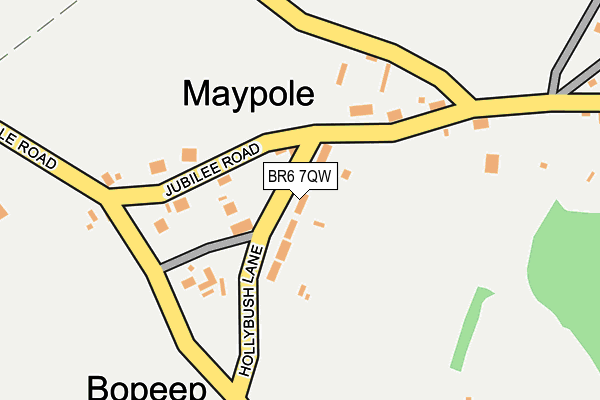 BR6 7QW map - OS OpenMap – Local (Ordnance Survey)
