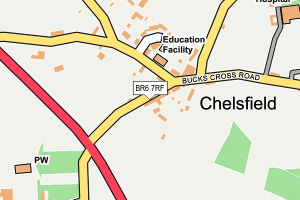 BR6 7RF map - OS OpenMap – Local (Ordnance Survey)