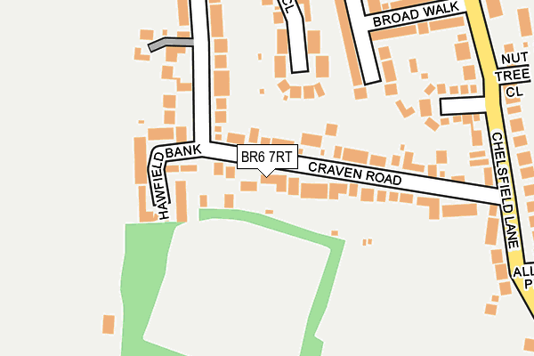 BR6 7RT map - OS OpenMap – Local (Ordnance Survey)