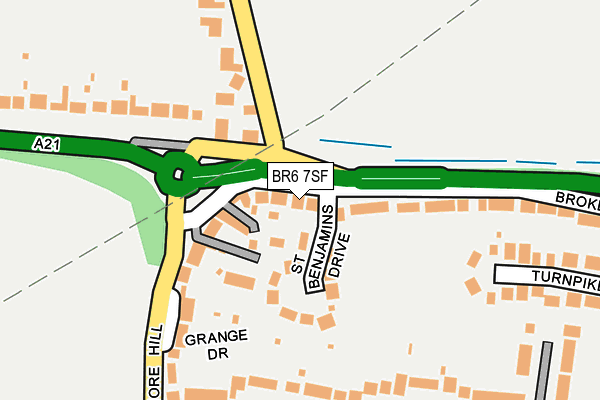 BR6 7SF map - OS OpenMap – Local (Ordnance Survey)