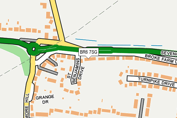 BR6 7SG map - OS OpenMap – Local (Ordnance Survey)
