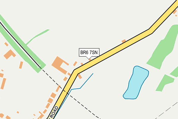 BR6 7SN map - OS OpenMap – Local (Ordnance Survey)