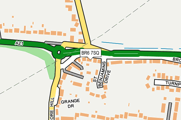 BR6 7SQ map - OS OpenMap – Local (Ordnance Survey)