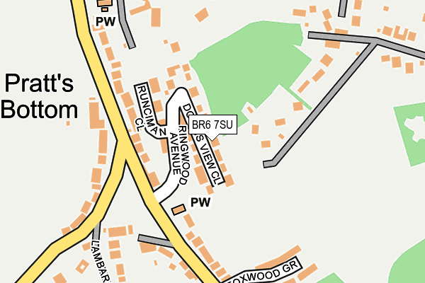 BR6 7SU map - OS OpenMap – Local (Ordnance Survey)