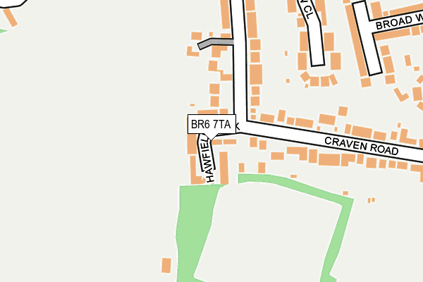 BR6 7TA map - OS OpenMap – Local (Ordnance Survey)