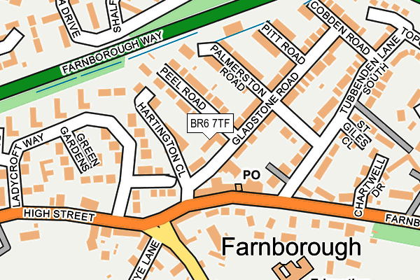 BR6 7TF map - OS OpenMap – Local (Ordnance Survey)
