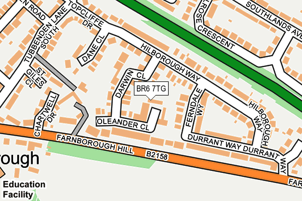 BR6 7TG map - OS OpenMap – Local (Ordnance Survey)