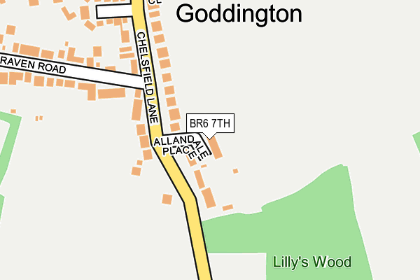 BR6 7TH map - OS OpenMap – Local (Ordnance Survey)