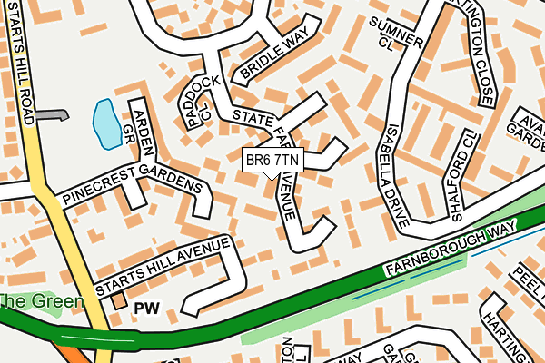 BR6 7TN map - OS OpenMap – Local (Ordnance Survey)