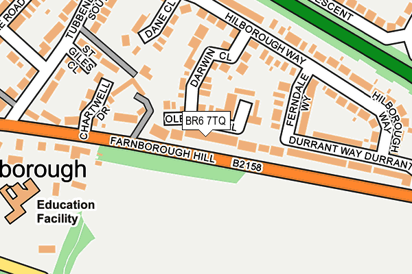 BR6 7TQ map - OS OpenMap – Local (Ordnance Survey)