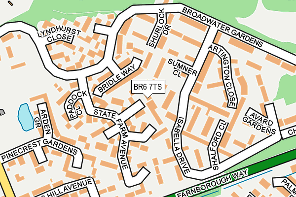 BR6 7TS map - OS OpenMap – Local (Ordnance Survey)