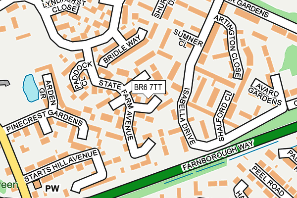 BR6 7TT map - OS OpenMap – Local (Ordnance Survey)