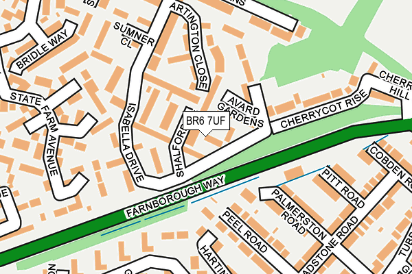 BR6 7UF map - OS OpenMap – Local (Ordnance Survey)