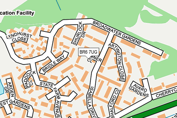 BR6 7UG map - OS OpenMap – Local (Ordnance Survey)