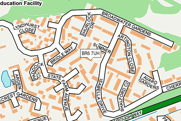 BR6 7UH map - OS OpenMap – Local (Ordnance Survey)