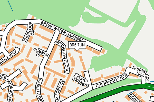 BR6 7UN map - OS OpenMap – Local (Ordnance Survey)