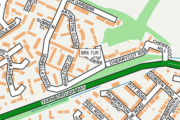 BR6 7UR map - OS OpenMap – Local (Ordnance Survey)