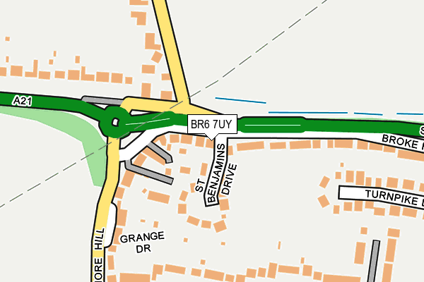 BR6 7UY map - OS OpenMap – Local (Ordnance Survey)