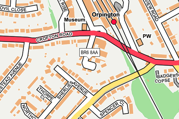 BR6 8AA map - OS OpenMap – Local (Ordnance Survey)