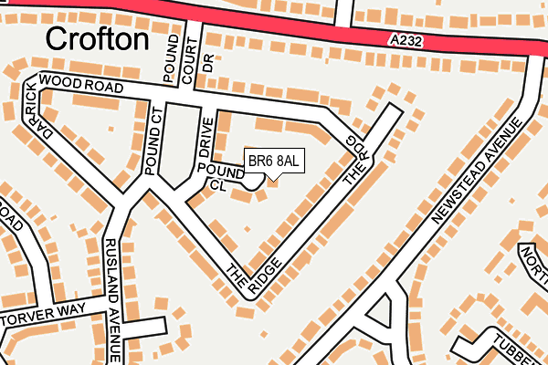 BR6 8AL map - OS OpenMap – Local (Ordnance Survey)