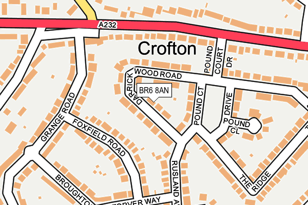 BR6 8AN map - OS OpenMap – Local (Ordnance Survey)