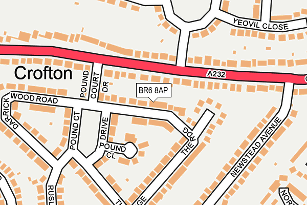 BR6 8AP map - OS OpenMap – Local (Ordnance Survey)