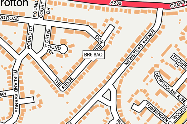 BR6 8AQ map - OS OpenMap – Local (Ordnance Survey)