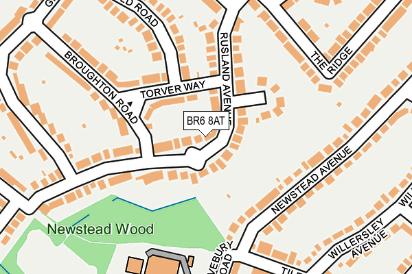 BR6 8AT map - OS OpenMap – Local (Ordnance Survey)