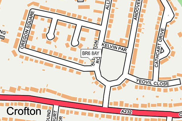 BR6 8AY map - OS OpenMap – Local (Ordnance Survey)