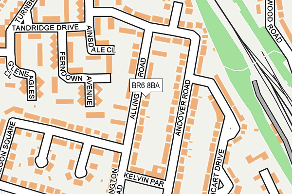 BR6 8BA map - OS OpenMap – Local (Ordnance Survey)