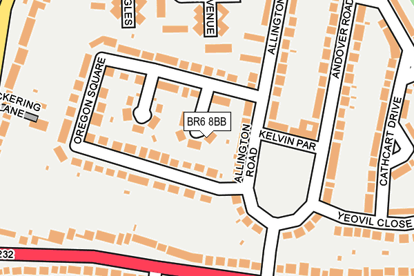 BR6 8BB map - OS OpenMap – Local (Ordnance Survey)