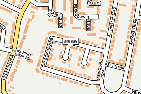 BR6 8BG map - OS OpenMap – Local (Ordnance Survey)
