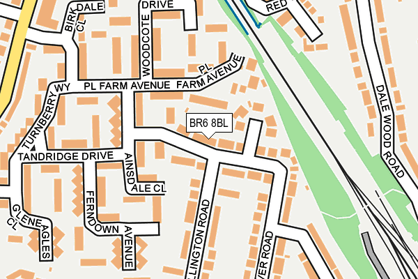 BR6 8BL map - OS OpenMap – Local (Ordnance Survey)