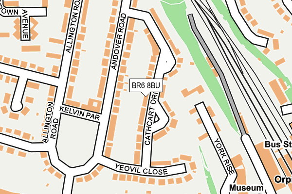 BR6 8BU map - OS OpenMap – Local (Ordnance Survey)