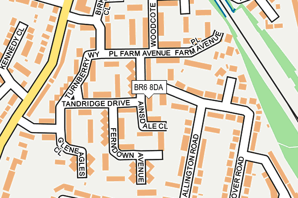 BR6 8DA map - OS OpenMap – Local (Ordnance Survey)