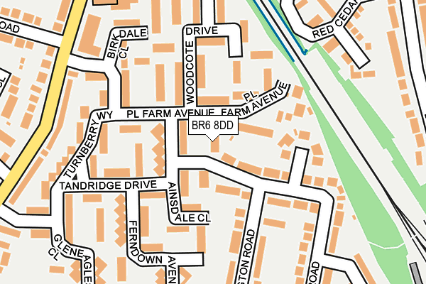 BR6 8DD map - OS OpenMap – Local (Ordnance Survey)