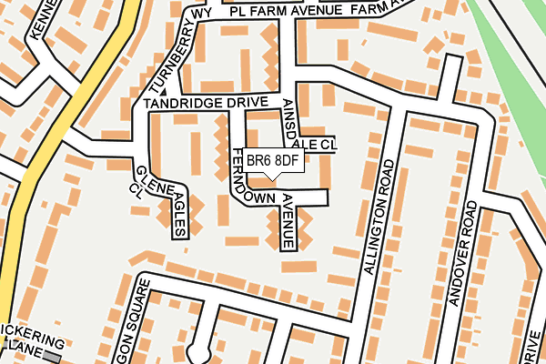 BR6 8DF map - OS OpenMap – Local (Ordnance Survey)