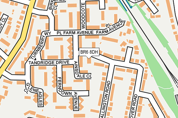 BR6 8DH map - OS OpenMap – Local (Ordnance Survey)