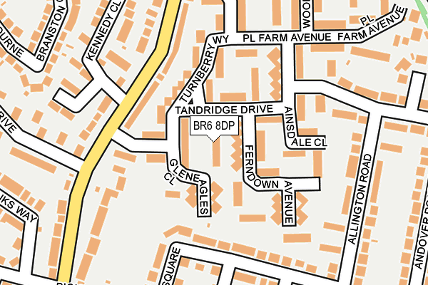 BR6 8DP map - OS OpenMap – Local (Ordnance Survey)