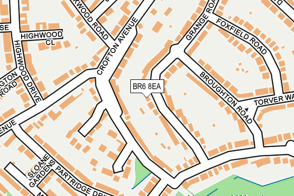 BR6 8EA map - OS OpenMap – Local (Ordnance Survey)