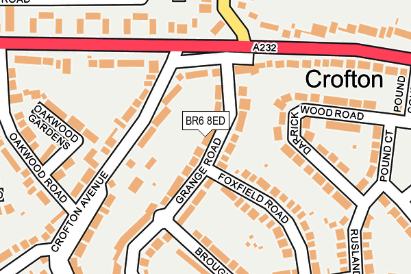 BR6 8ED map - OS OpenMap – Local (Ordnance Survey)