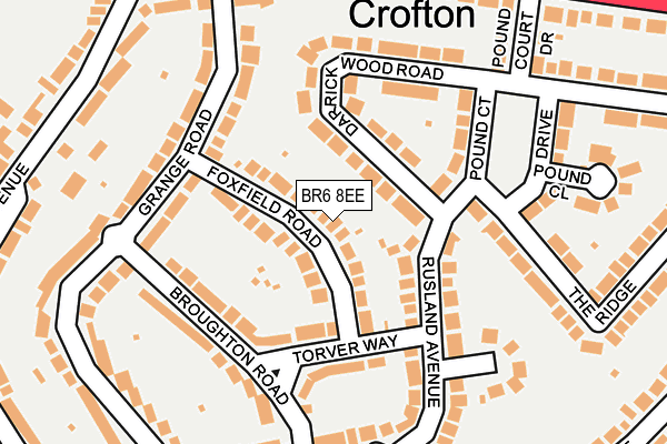 BR6 8EE map - OS OpenMap – Local (Ordnance Survey)