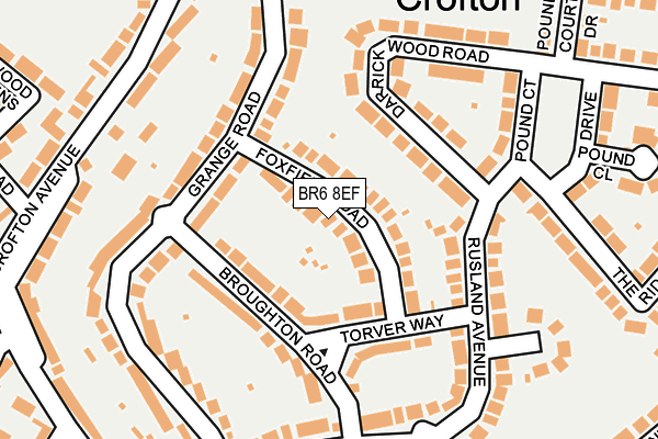 BR6 8EF map - OS OpenMap – Local (Ordnance Survey)