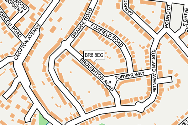 BR6 8EG map - OS OpenMap – Local (Ordnance Survey)