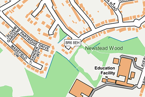 BR6 8EH map - OS OpenMap – Local (Ordnance Survey)