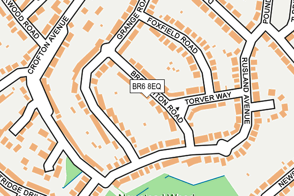 BR6 8EQ map - OS OpenMap – Local (Ordnance Survey)