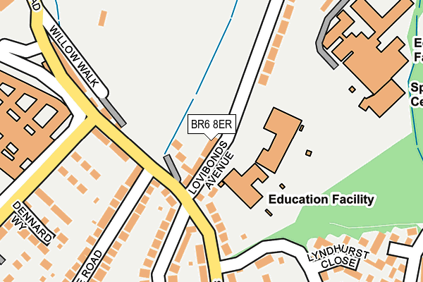 BR6 8ER map - OS OpenMap – Local (Ordnance Survey)