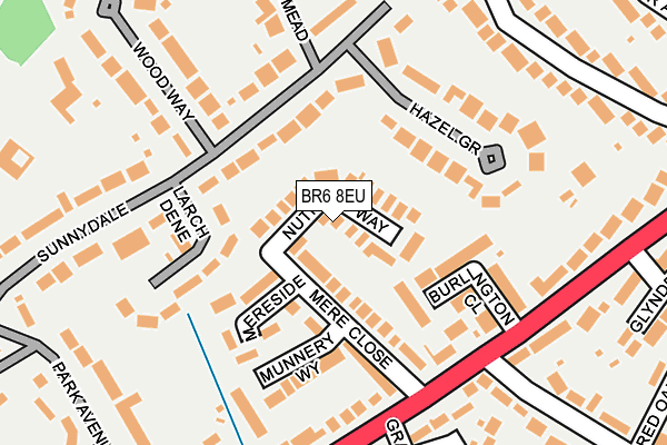 BR6 8EU map - OS OpenMap – Local (Ordnance Survey)